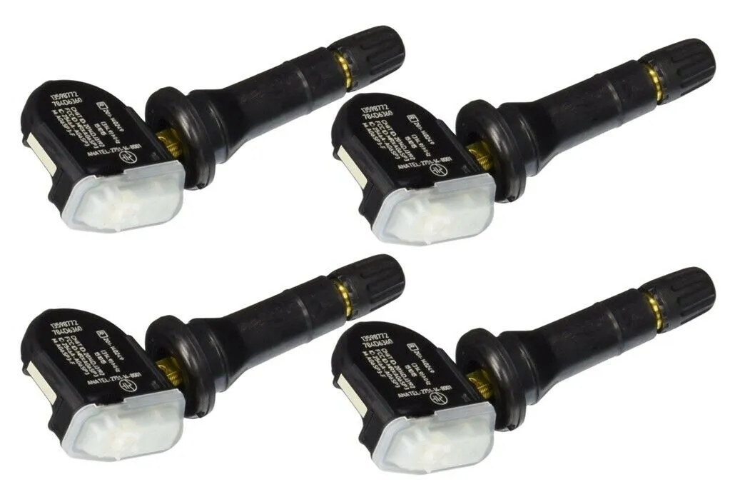 4)NEW 07-17 CHEVY TAHOE SILVERADO GMC YUKON DENALI ESCALADE TPMS SENSOR 13598772