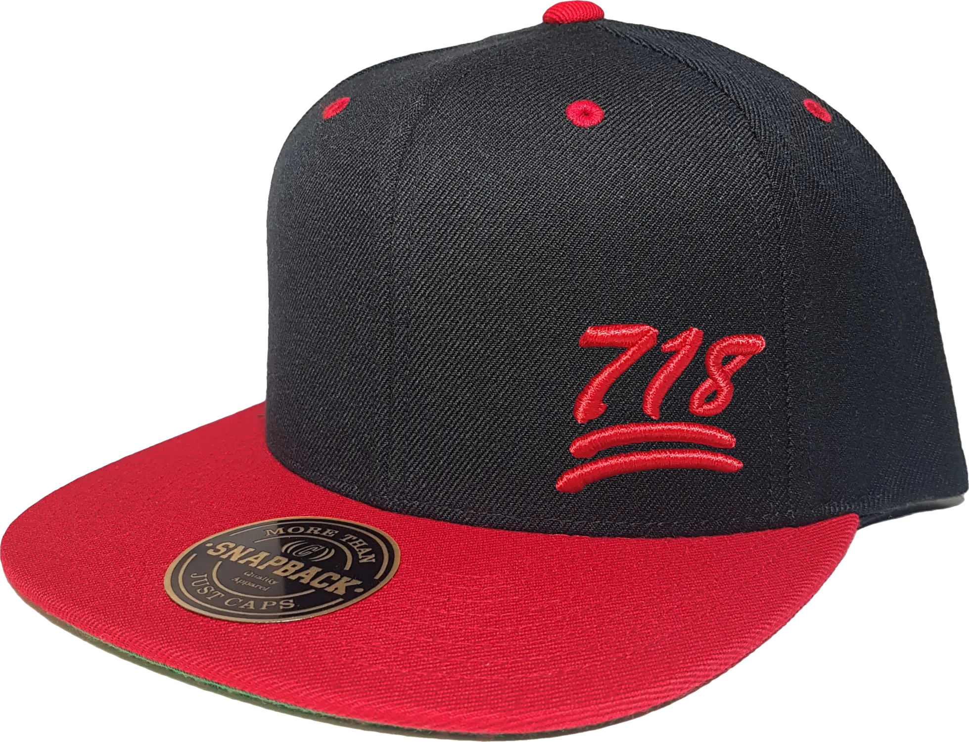 718 Snapback 100 Emoji Inspired Black Red