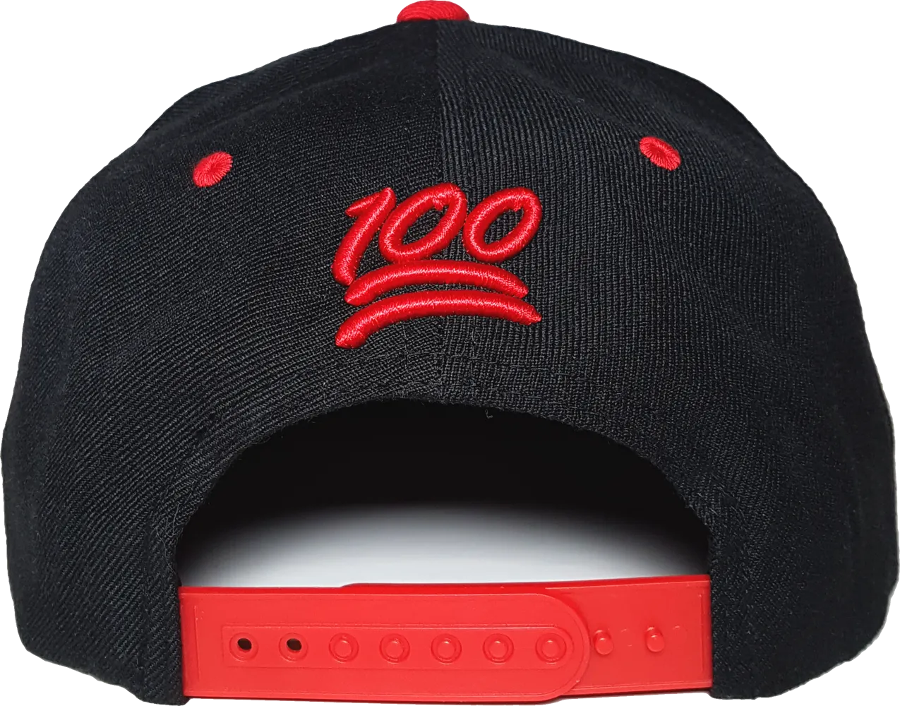 832 Snapback 100 Emoji Inspired Black Red