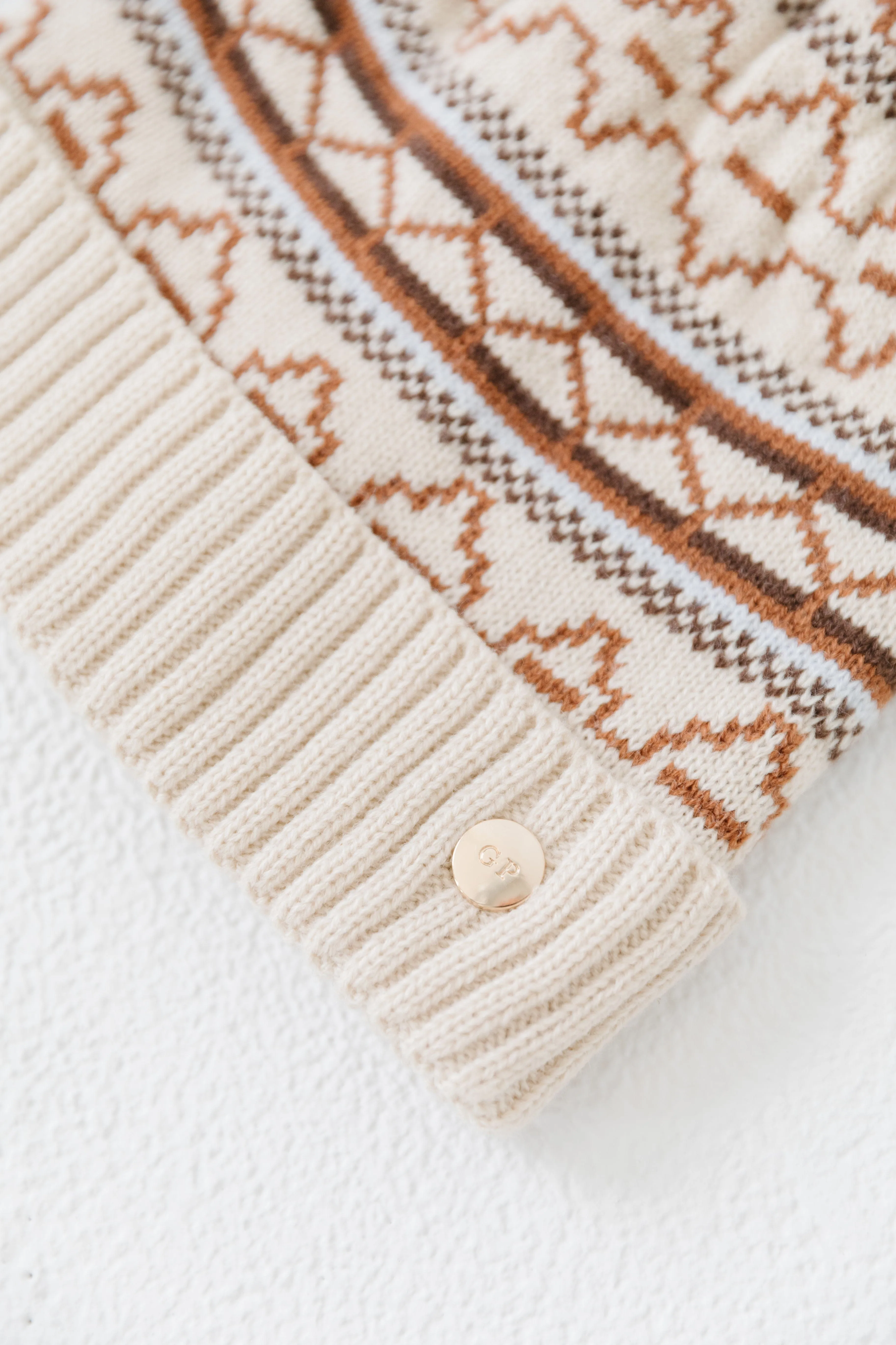 Aspen Knit Print Beanie
