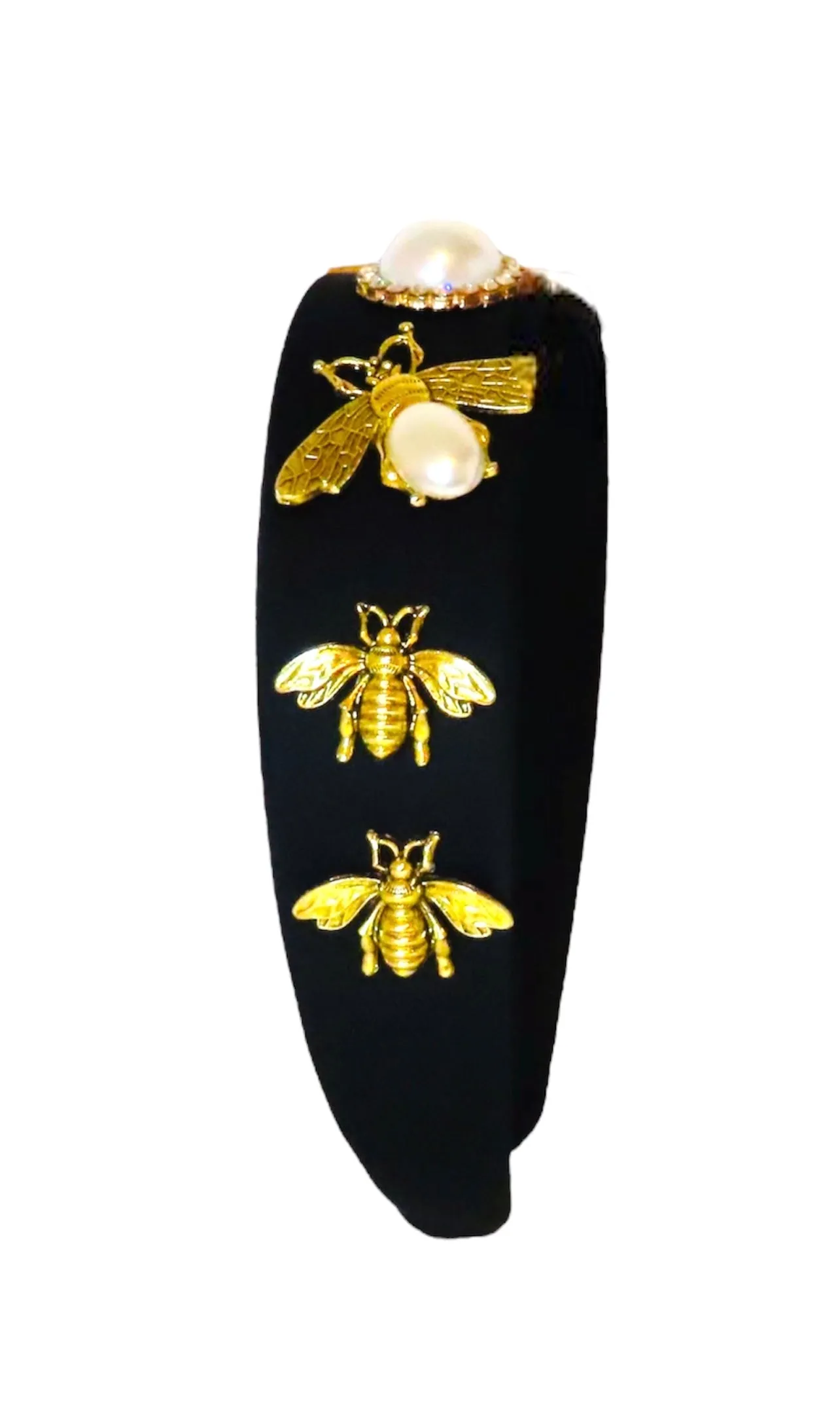 Bumble Bee Pearl Baroque Headband