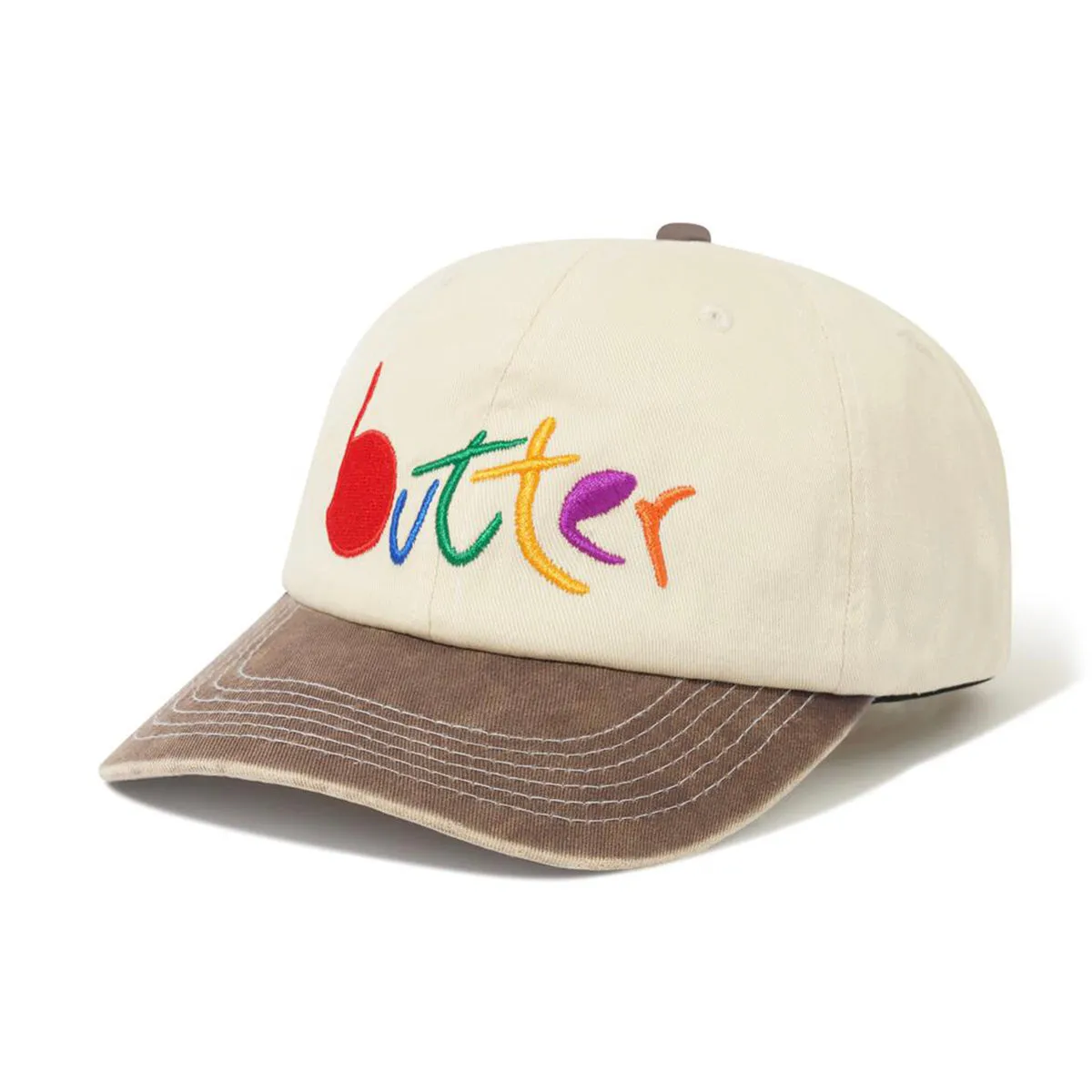 Butter Goods - Art 6 Panel Cap Natural/Dusk