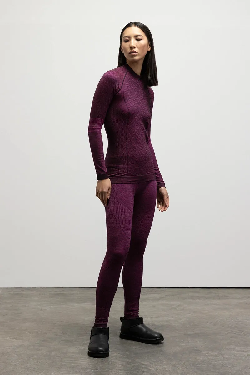 Campanula Fuchsia Wool Base Layer Leggings