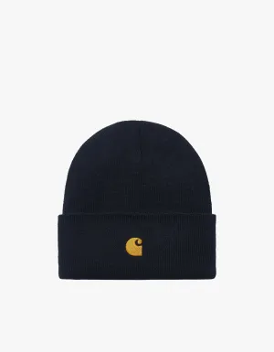 Chase Beanie - Dark Navy/Gold