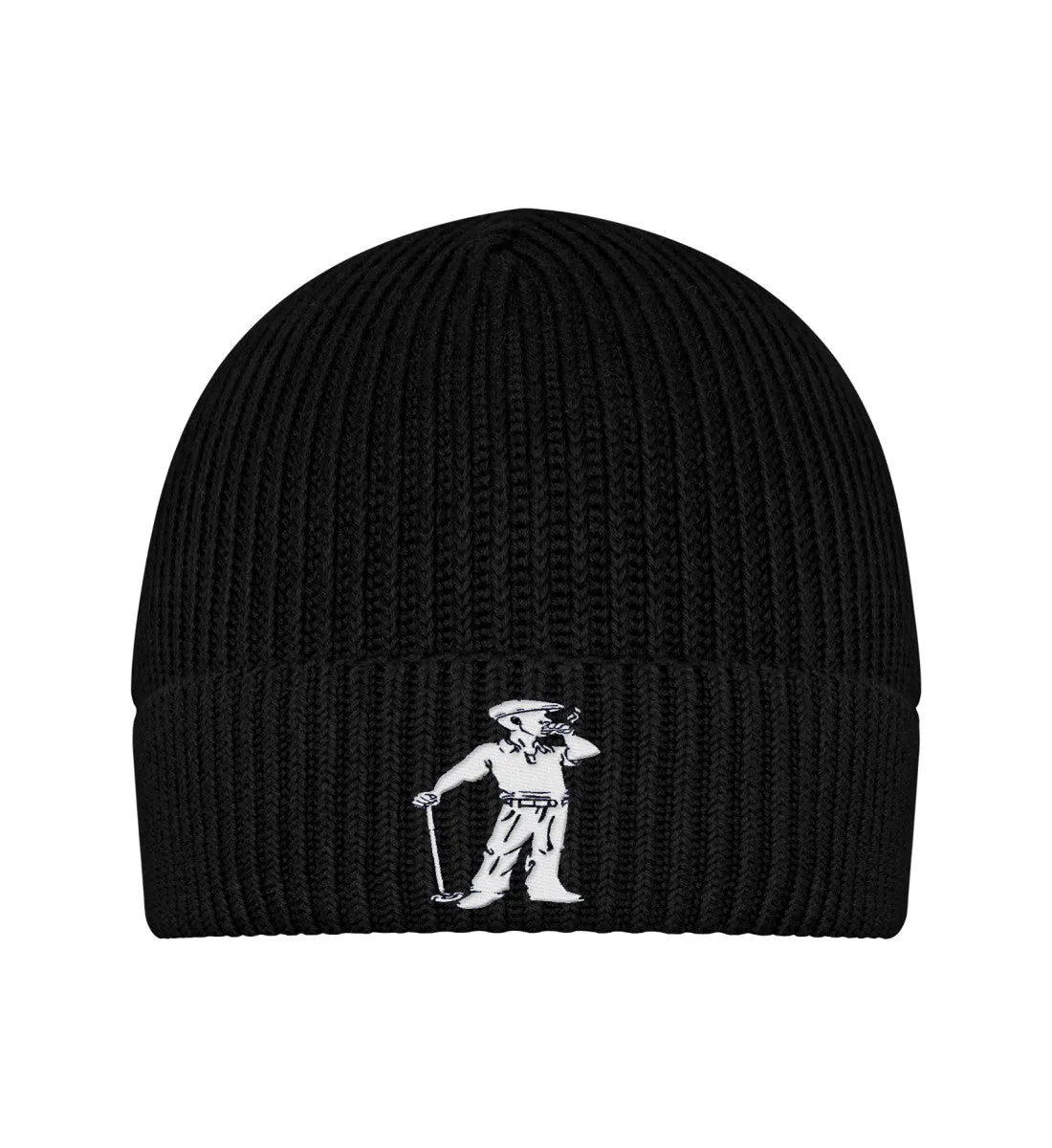 Cigar Golfer Beanie  - Fisherman Beanie ST/ST with Embroidery