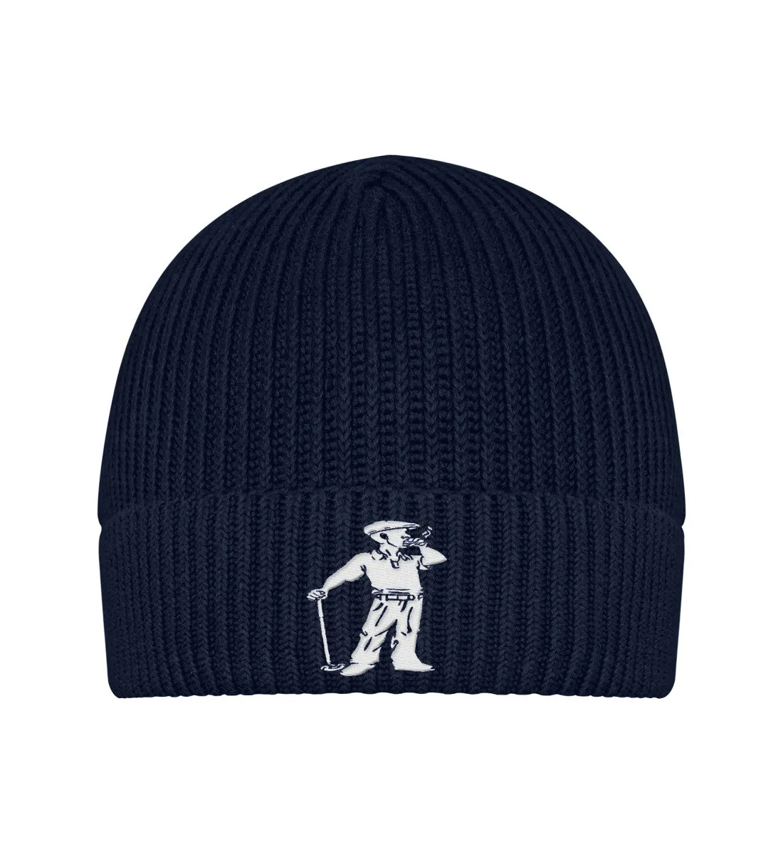 Cigar Golfer Beanie  - Fisherman Beanie ST/ST with Embroidery