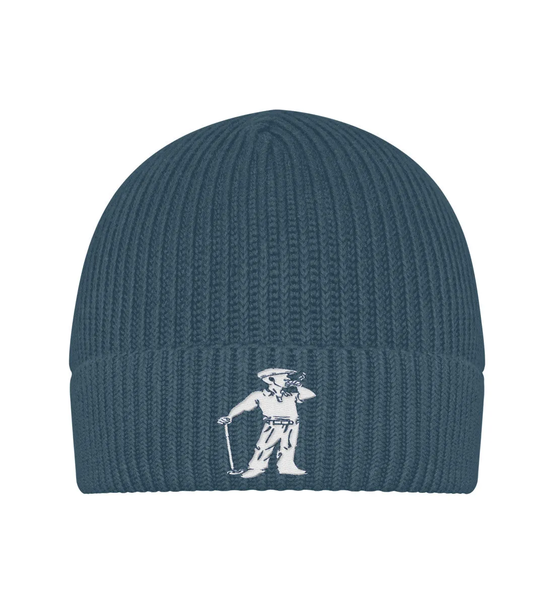 Cigar Golfer Beanie  - Fisherman Beanie ST/ST with Embroidery
