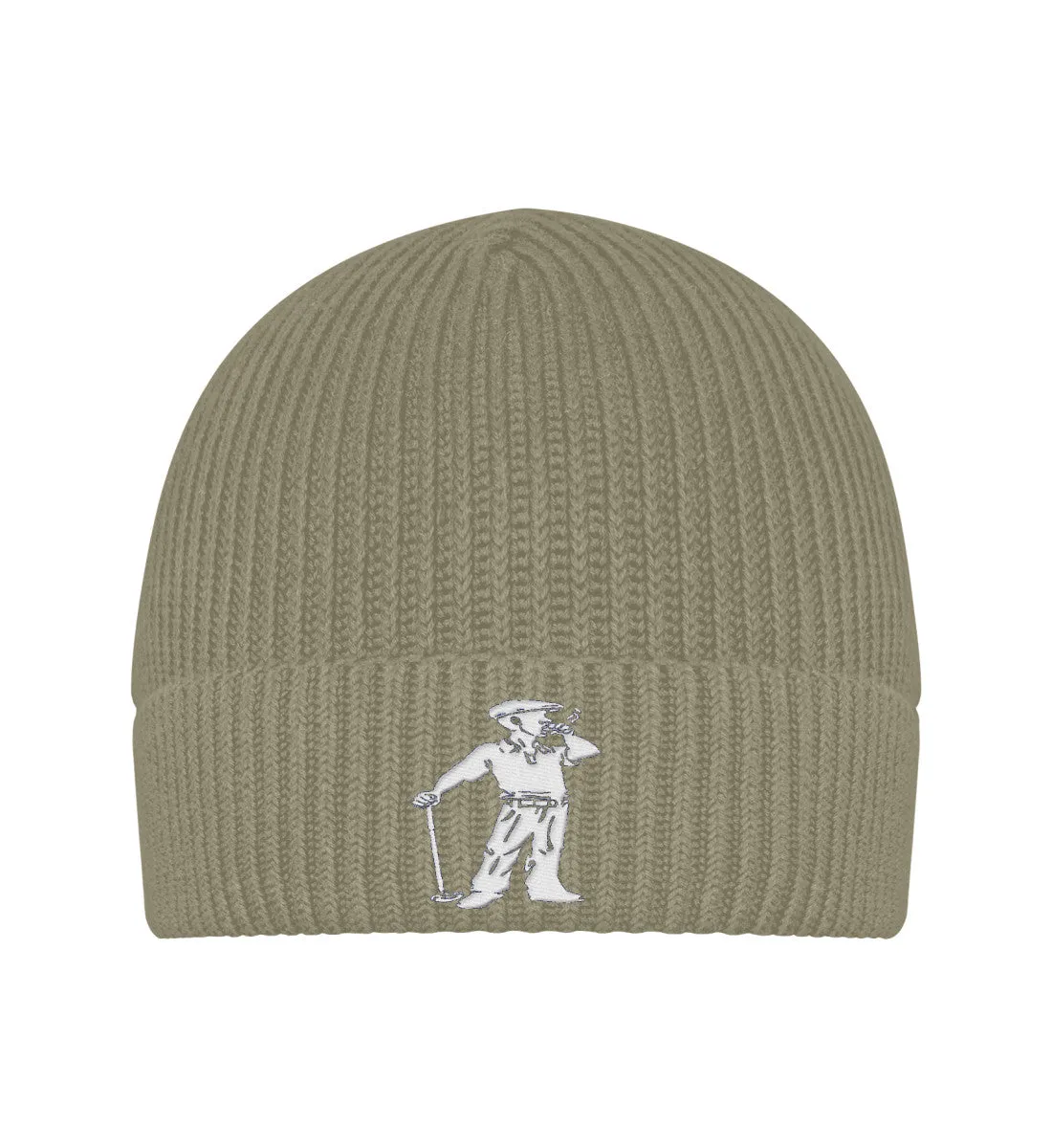 Cigar Golfer Beanie  - Fisherman Beanie ST/ST with Embroidery