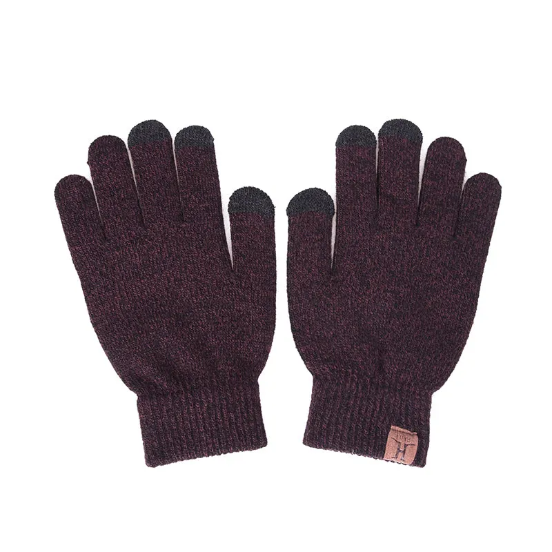 Collar Scarf   Gloves   Knitted Skullies Beanie Set or winter - Dark Grey,Rose Red,Coffee,Grey,Light Grey,Black