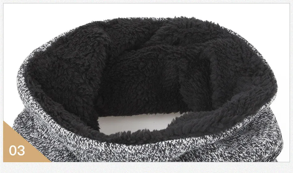 Collar Scarf   Gloves   Knitted Skullies Beanie Set or winter - Dark Grey,Rose Red,Coffee,Grey,Light Grey,Black