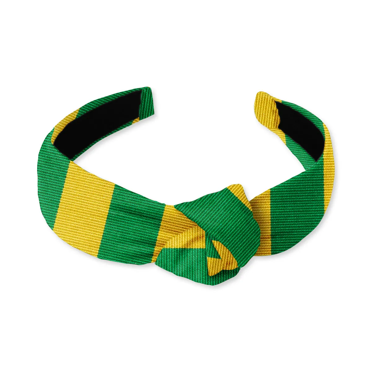 Collegiate Green and Gold - Knotted Headband
