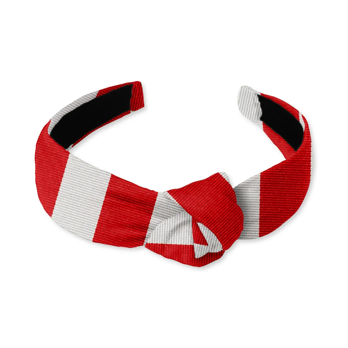 Collegiate Red and Silver - Knotted Headband