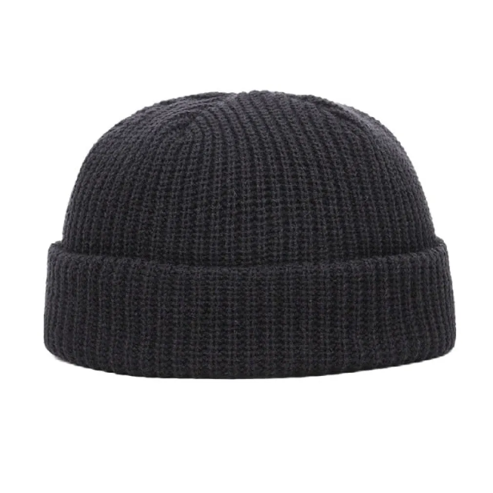 ContiNent 33 Knitted Hats for Women Black Beanie Hat Winter Men's Hats Women Beanies For Ladies Skullcap Solid Cap Knitted Thick hat
