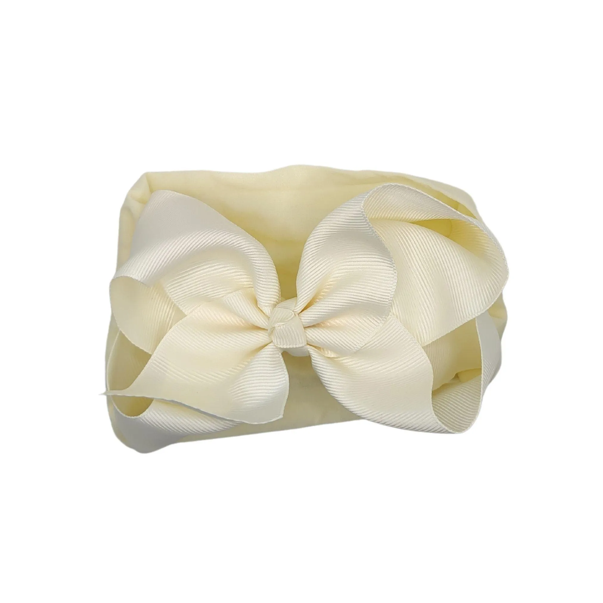Cream Turban Bow Headband