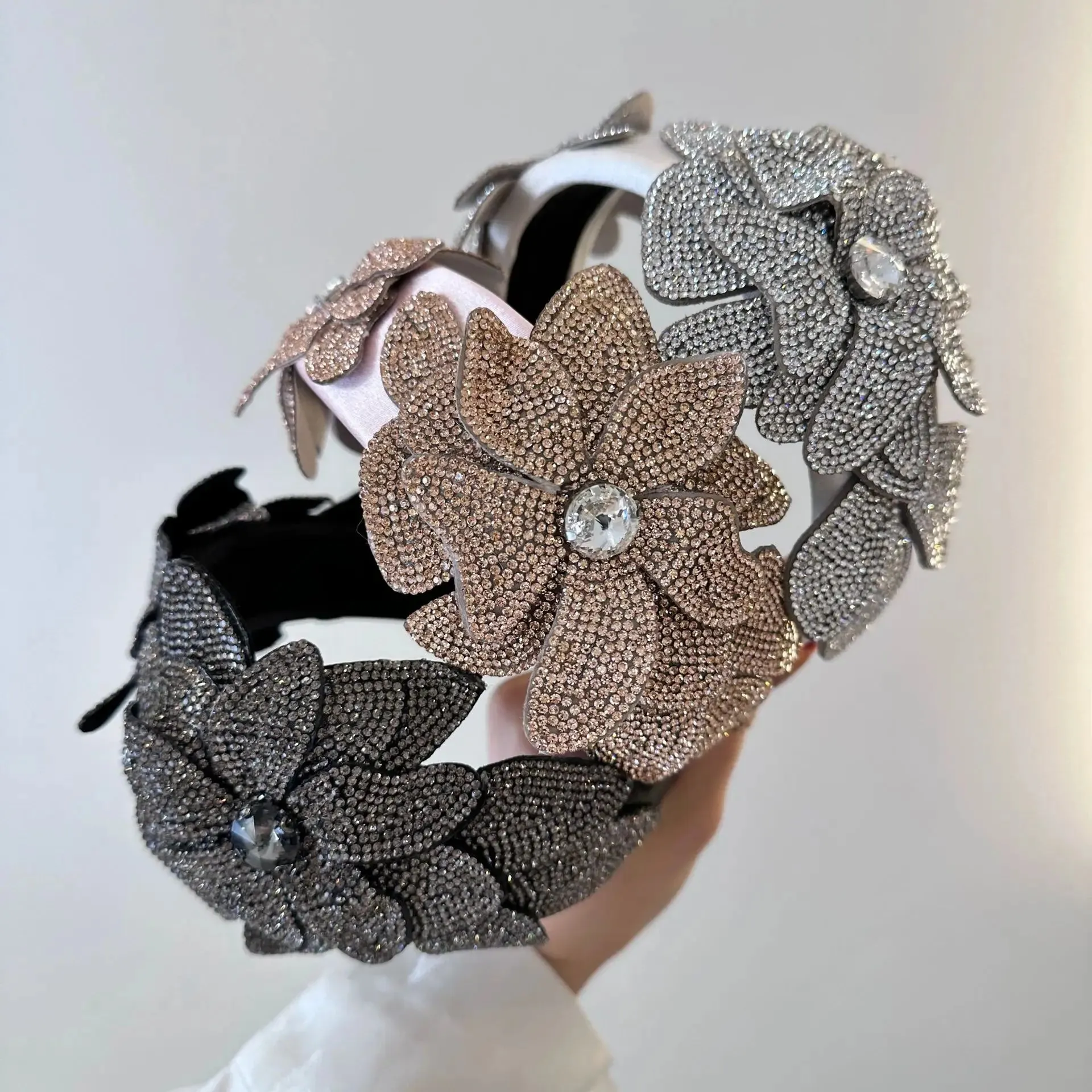 Crystal Flower Headbands