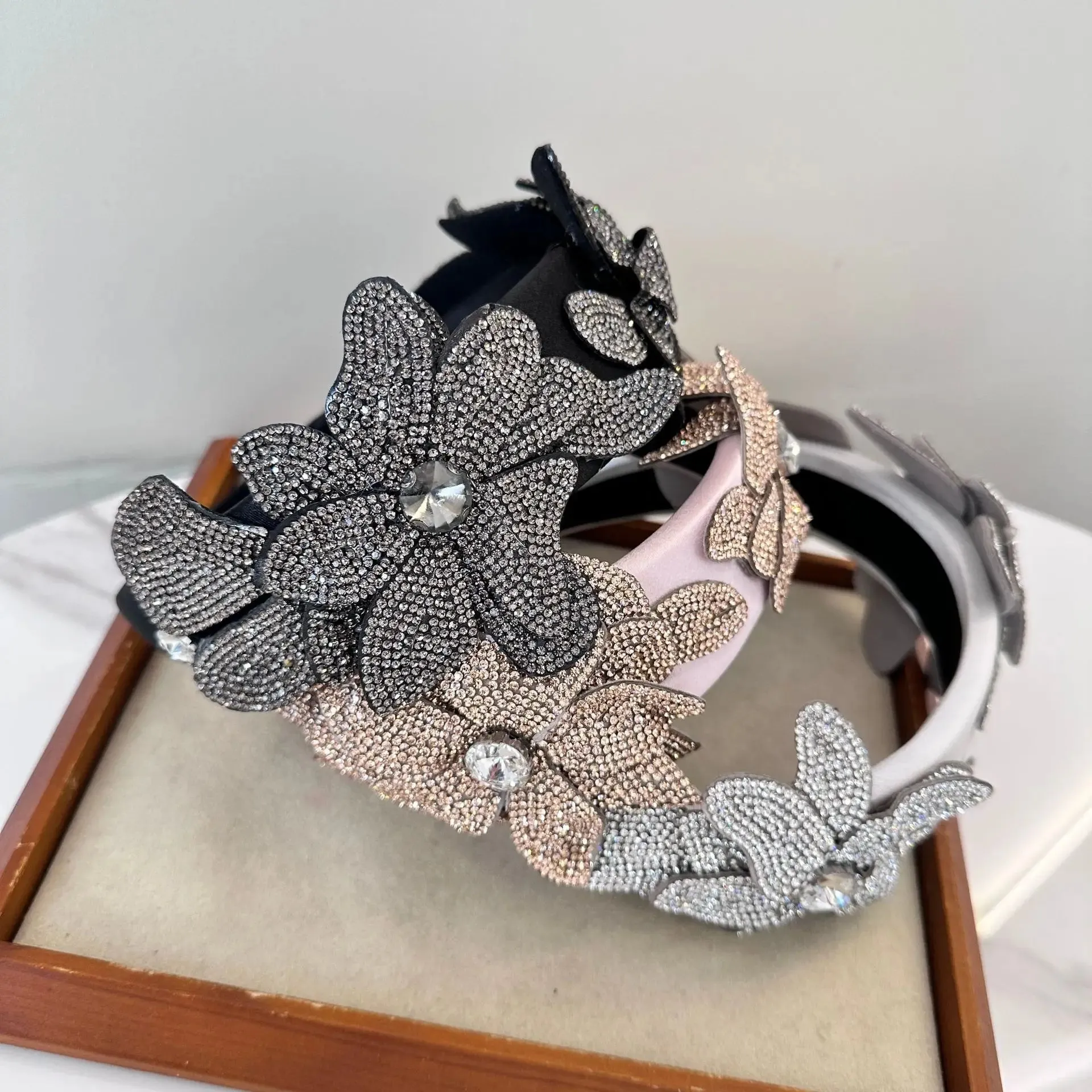 Crystal Flower Headbands
