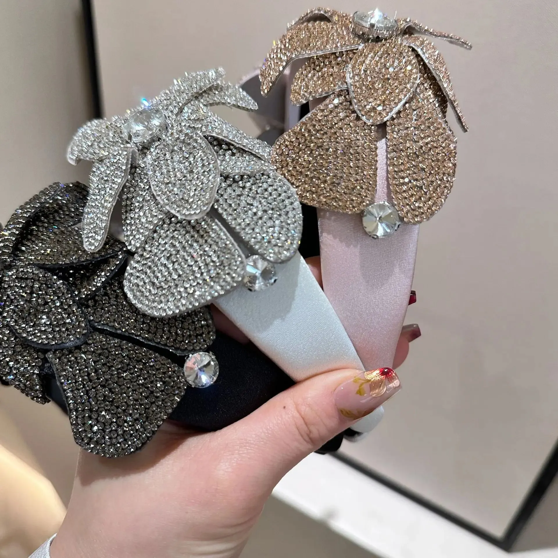 Crystal Flower Headbands