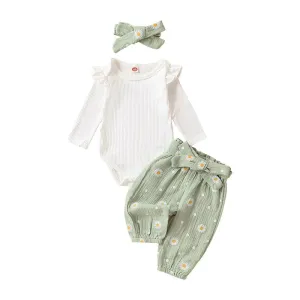 Daisy Print Set with Headband
