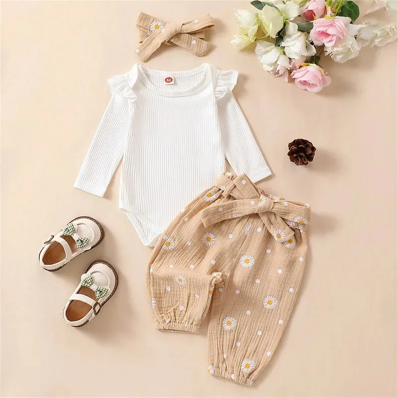 Daisy Print Set with Headband