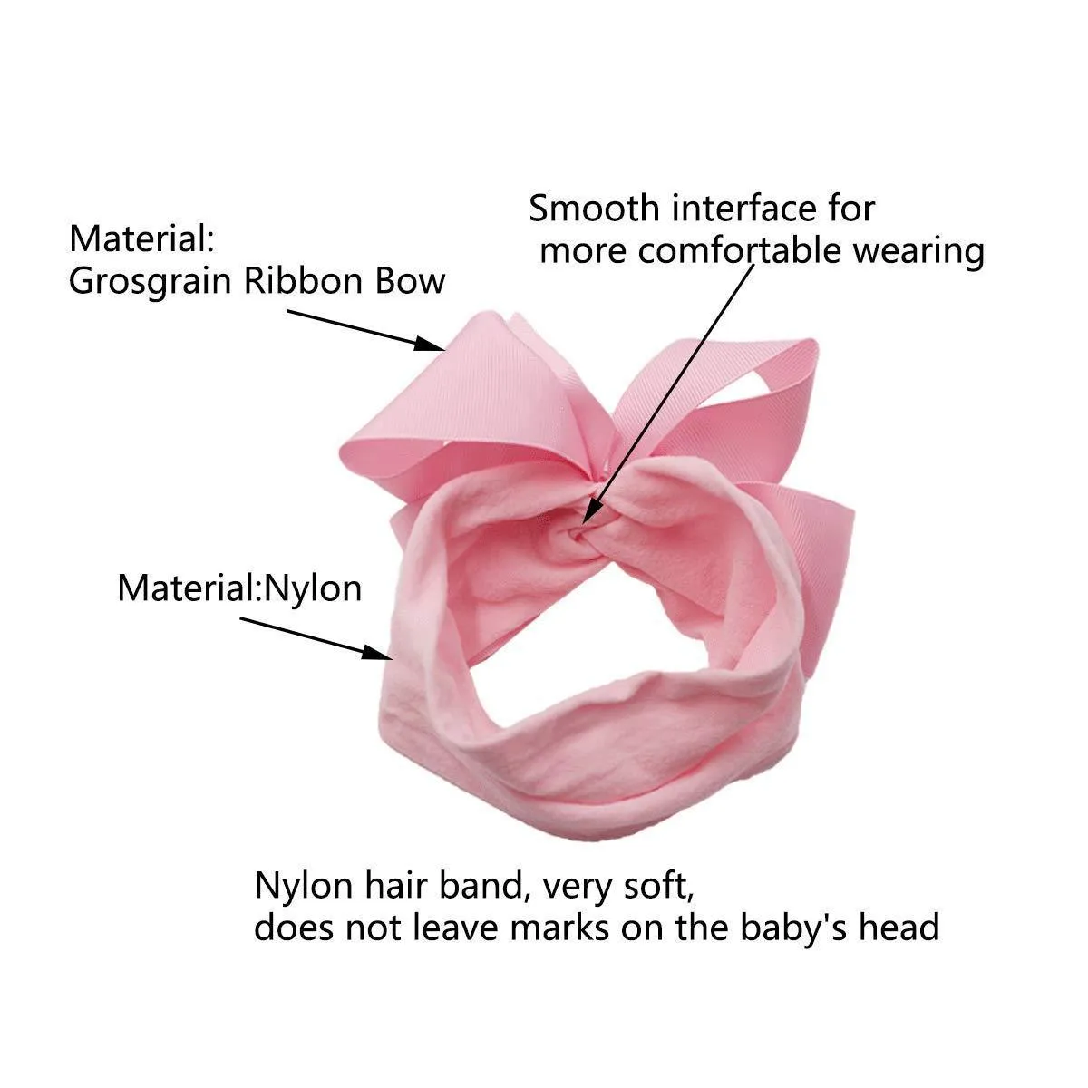 Dark Pink - Turban Bow Headband