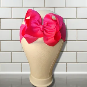 Dark Pink - Turban Bow Headband
