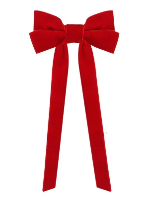 Extra Length Velvet Hair Bow