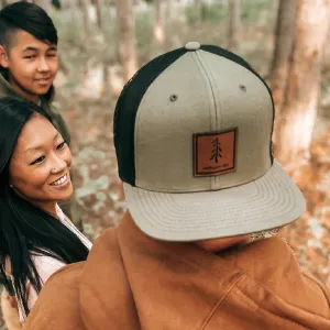 Flat Bill Snapback Trucker Hat Square