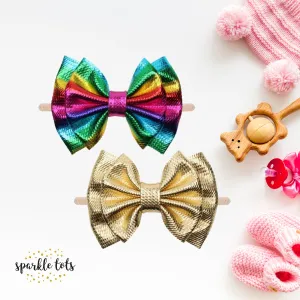 Gold & Rainbow Headband Set | One Size Fits All