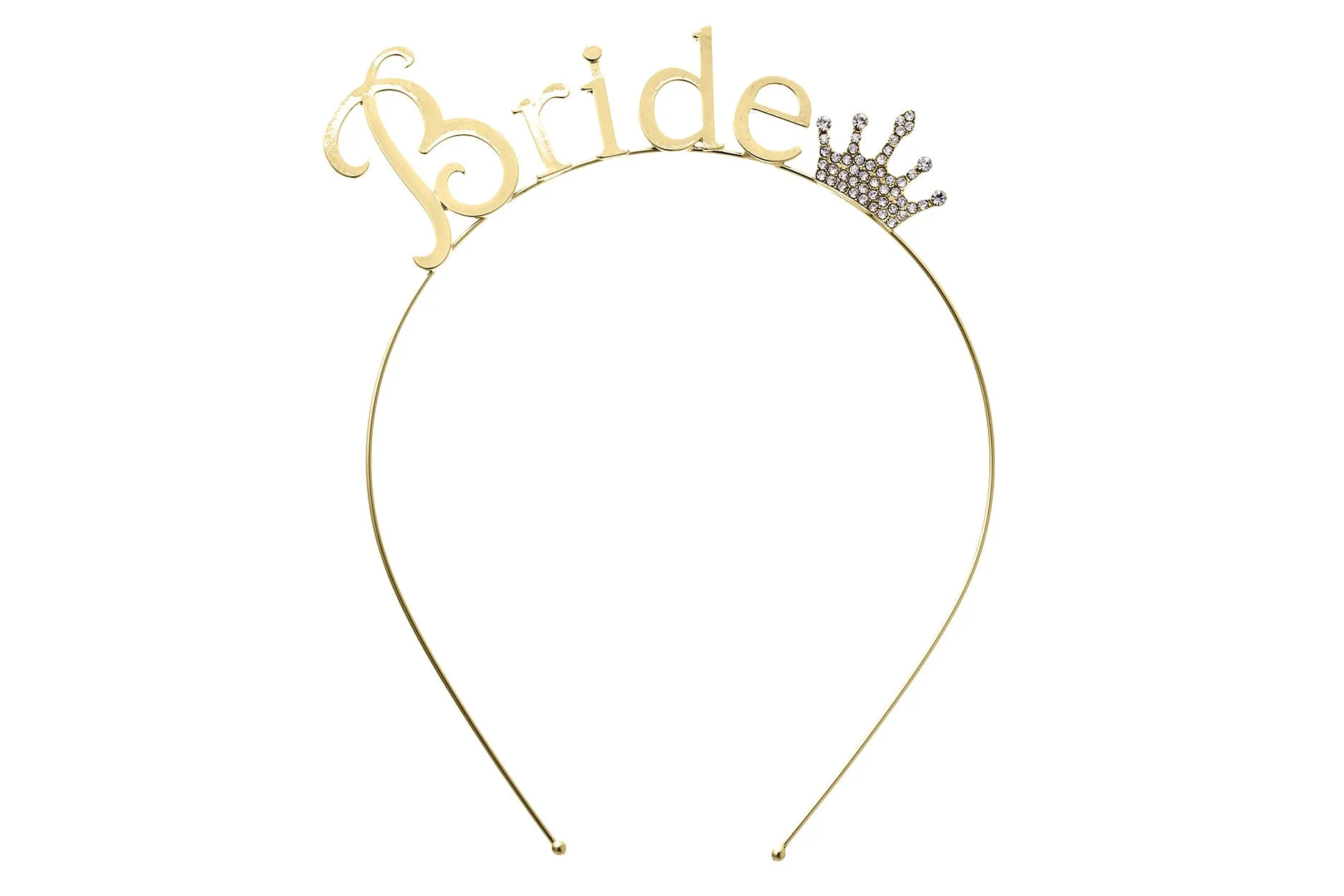 Gold or Silver Bride Crown Headband