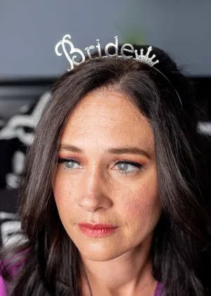 Gold or Silver Bride Crown Headband
