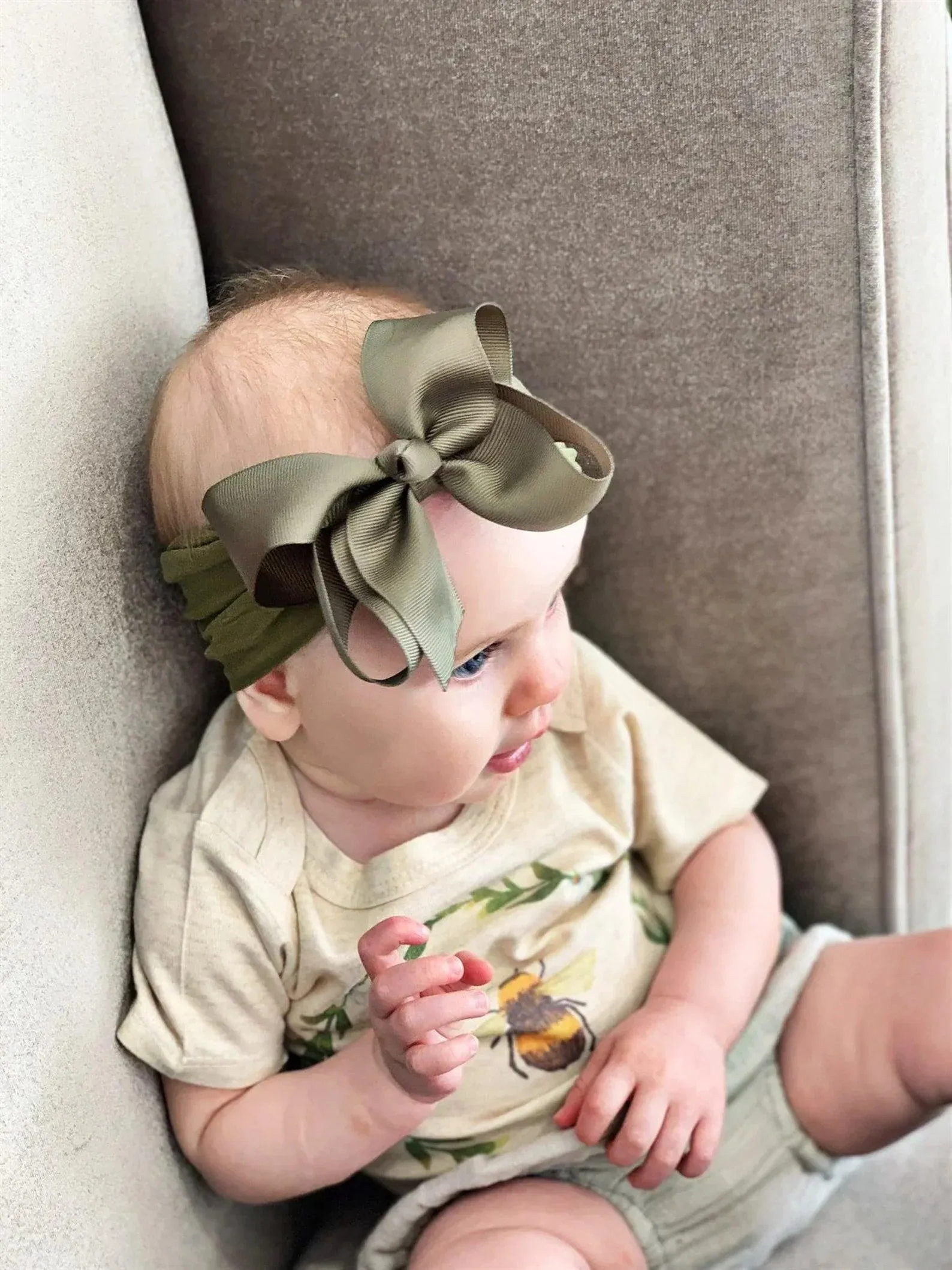 Green Turban Bow Headband