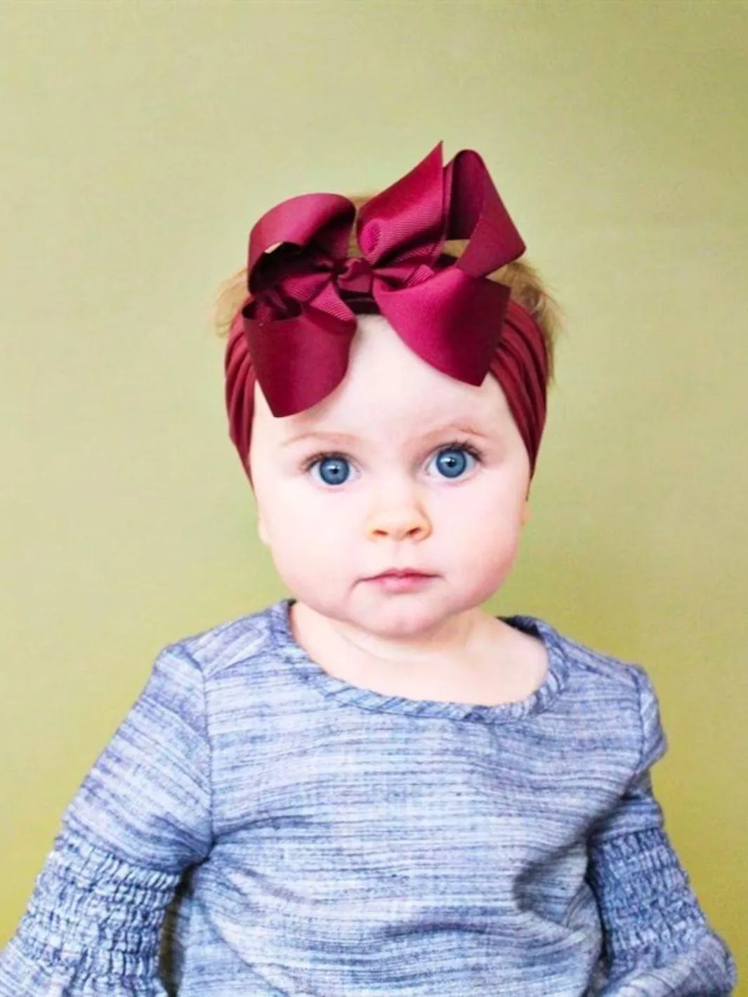 Green Turban Bow Headband