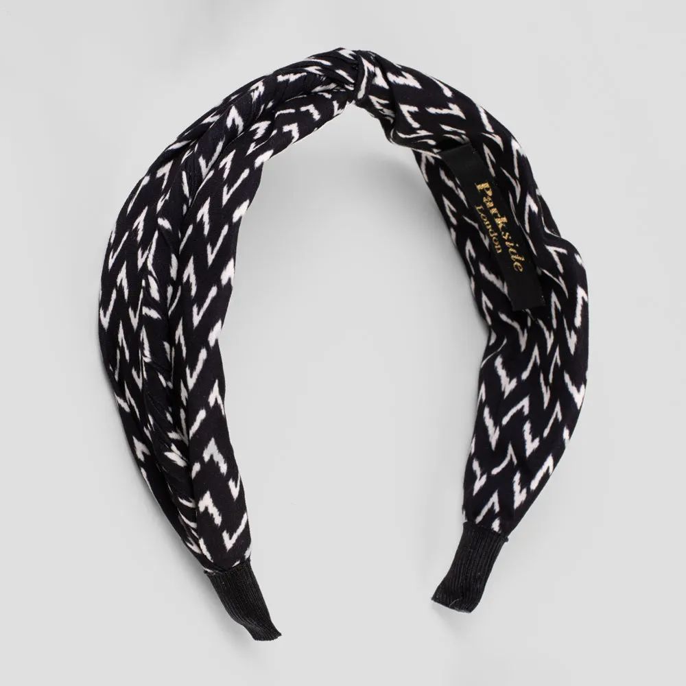 Handmade Zig Zag Print Headband