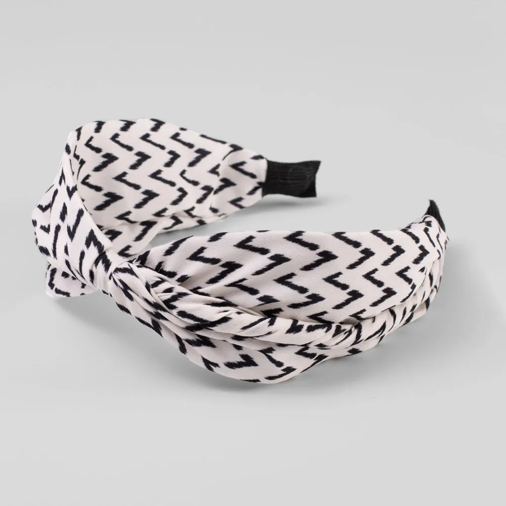 Handmade Zig Zag Print Headband