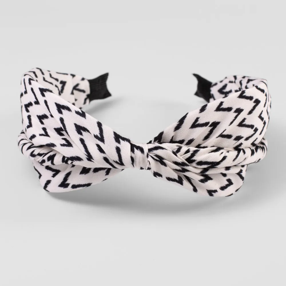 Handmade Zig Zag Print Headband
