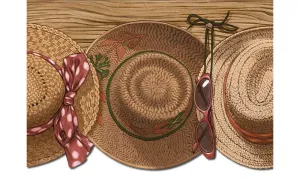 Hats PB58028DB Wallpaper Border