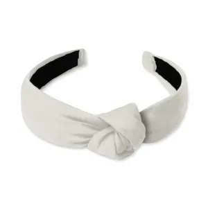 Ivory Charmeuse - Knotted Headband