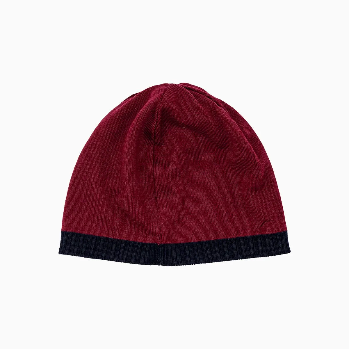 Jacquard Crocodile Wool Reversible Beanie Hat