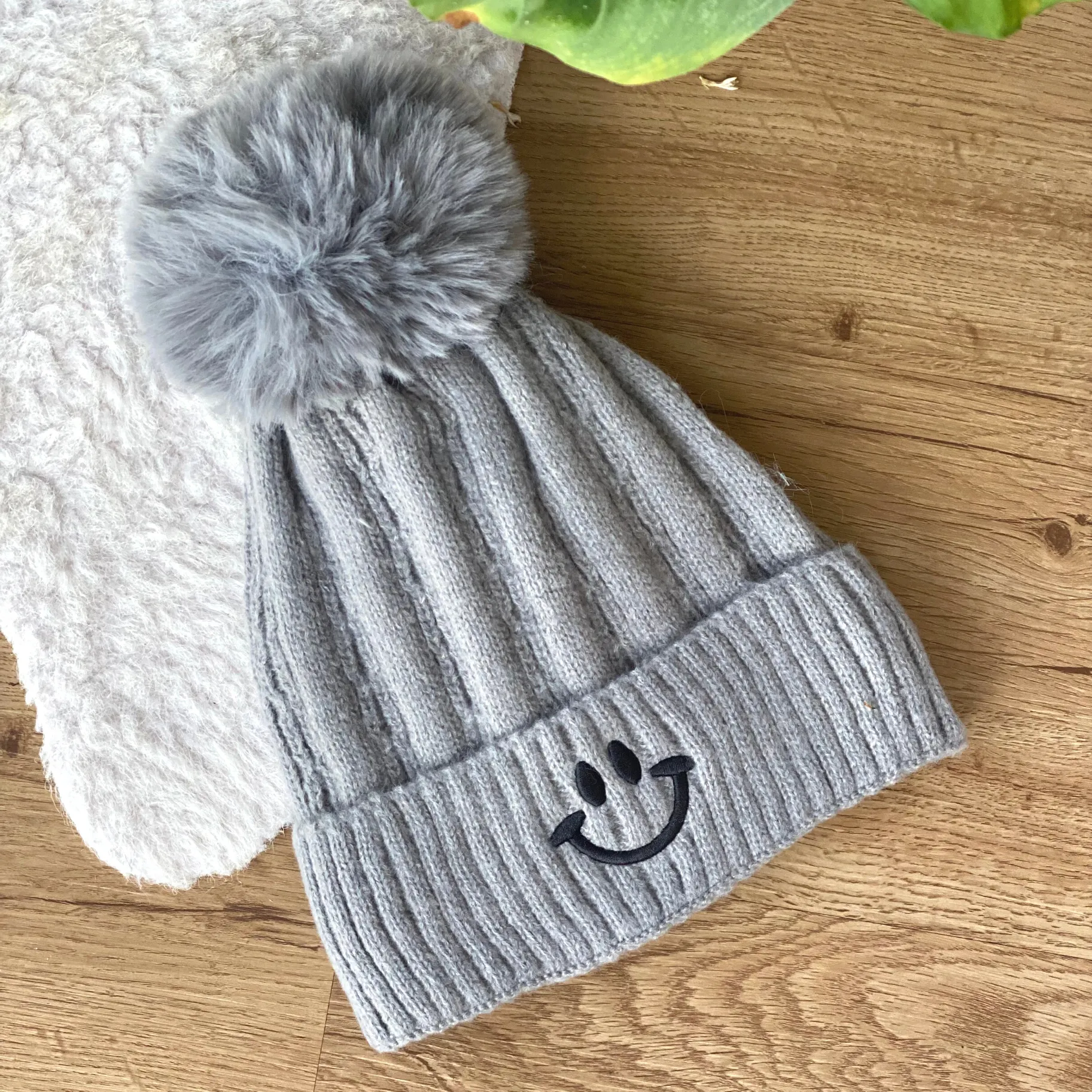Josefina Fur Pom Beanie