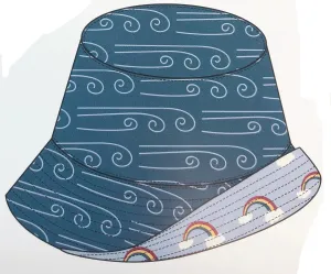 KicKee Pants Heritage Blue Wind/Pond Rainbow Reversible Bucket Hat