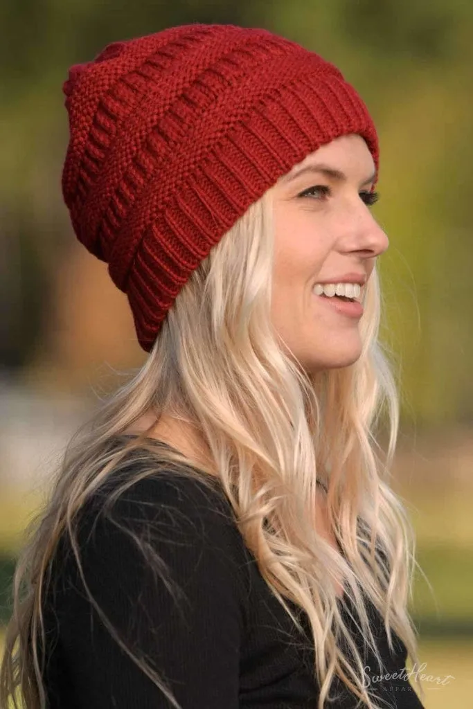 Knit Me With Your Best Shot - Solid Knit Beanies