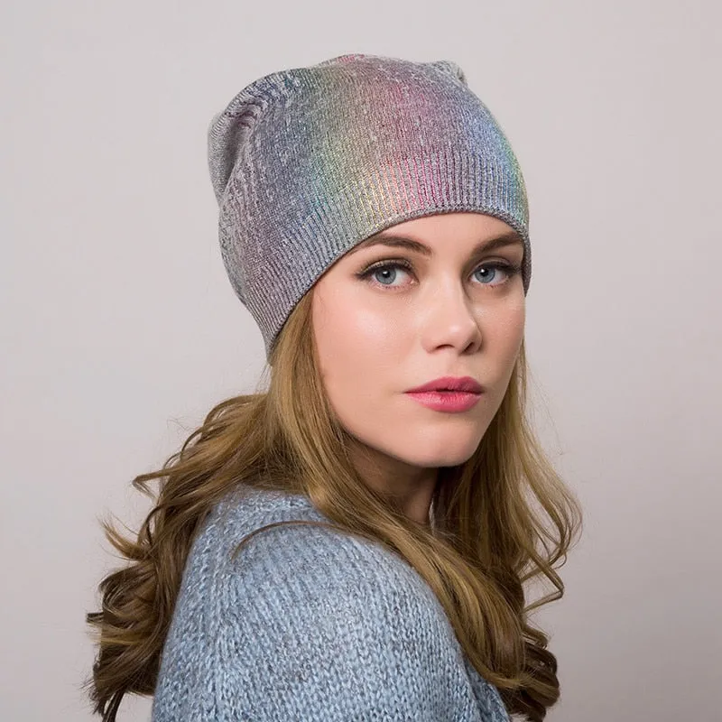 Knitted  Hat Beanie Multiple Colors