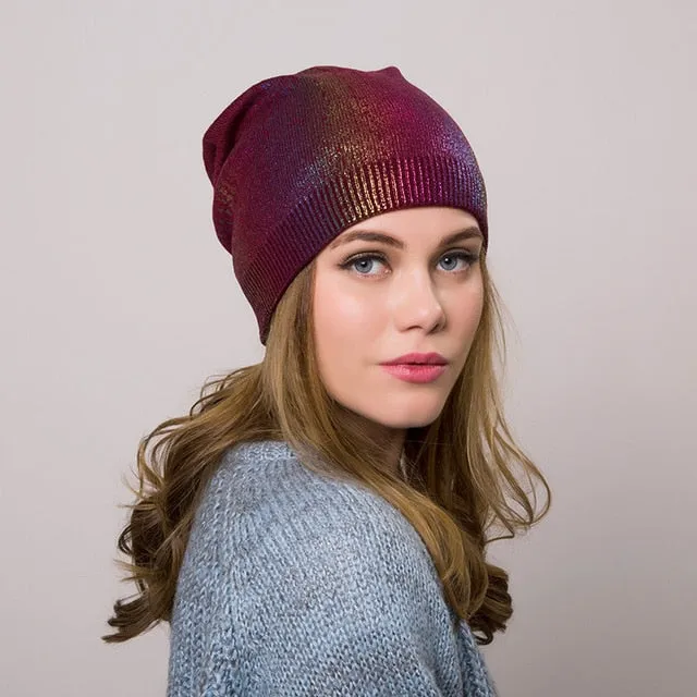 Knitted  Hat Beanie Multiple Colors