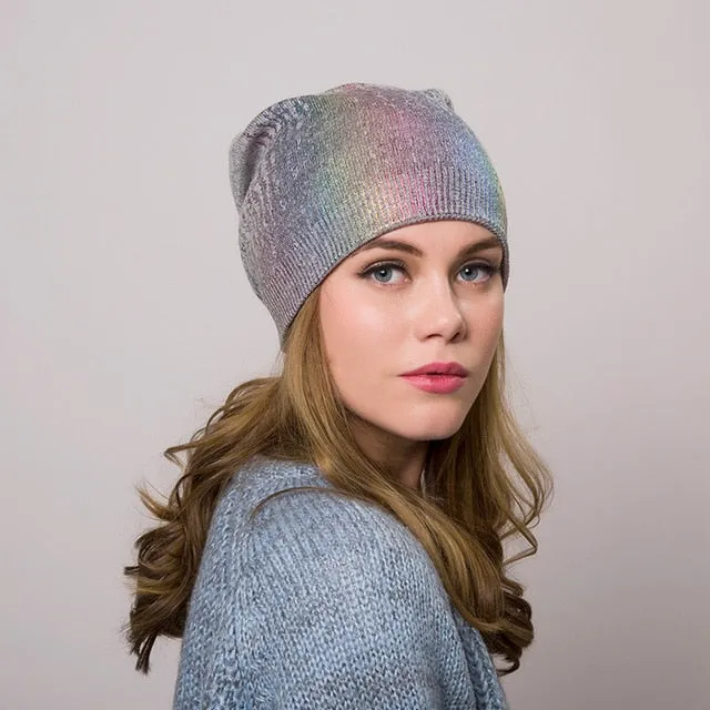 Knitted  Hat Beanie Multiple Colors