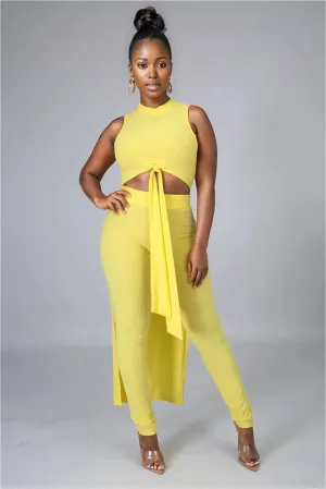 Knot Tie Jersey 2pc Set