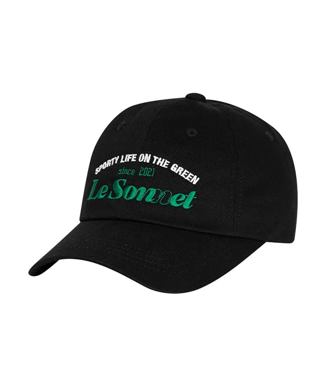 LE SONNET Camp Cap - Black