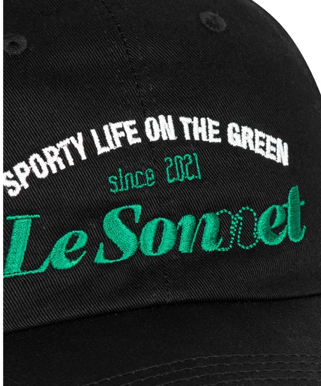 LE SONNET Camp Cap - Black