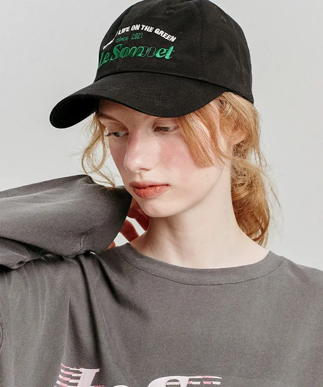 LE SONNET Camp Cap - Black