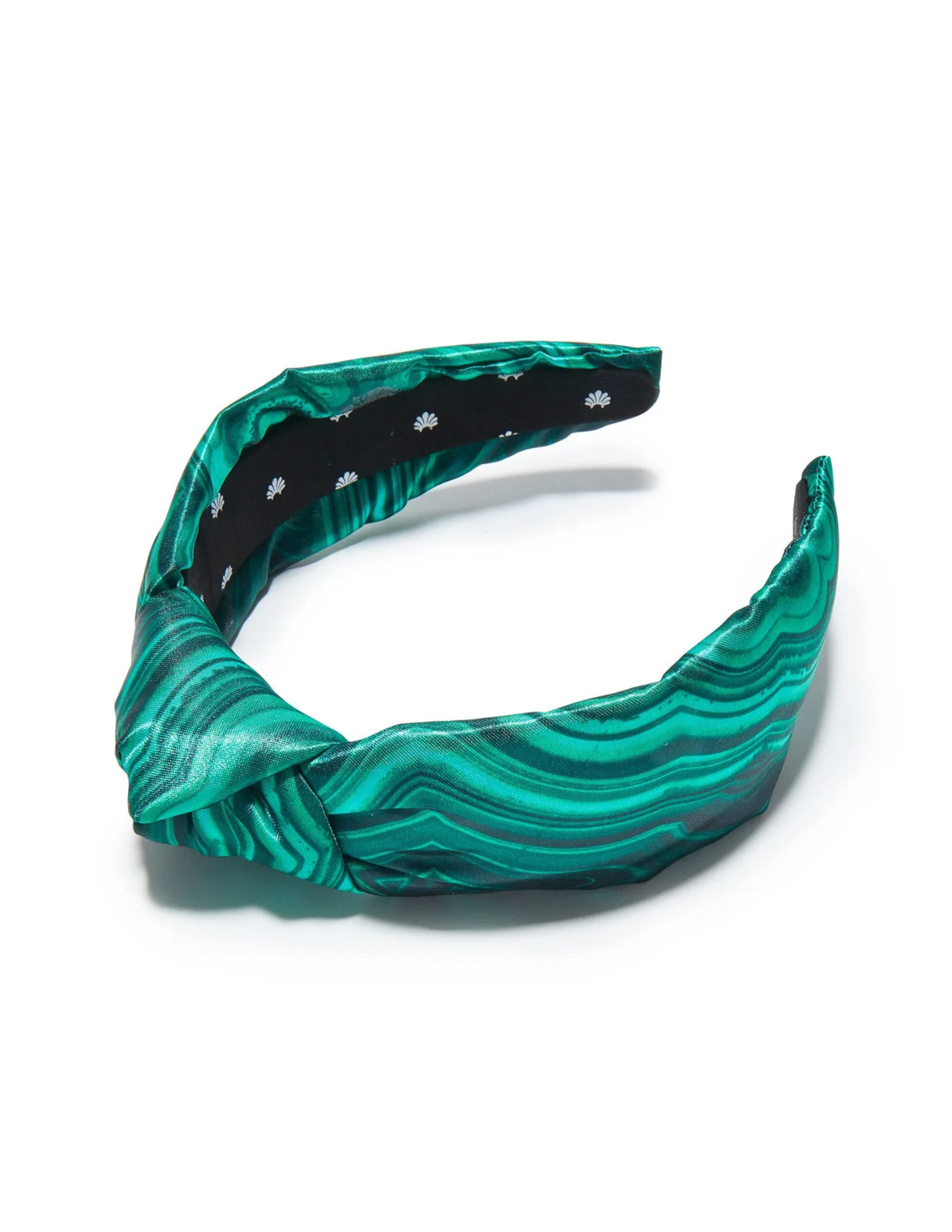 Lele Sadoughi Malachite Printed Knotted Headband