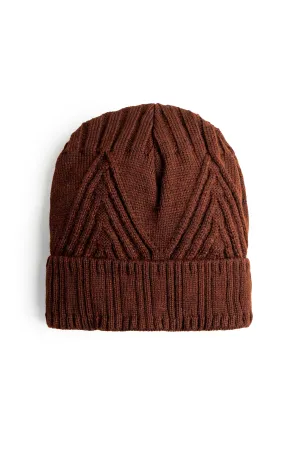 Maroon Woolen Cap
